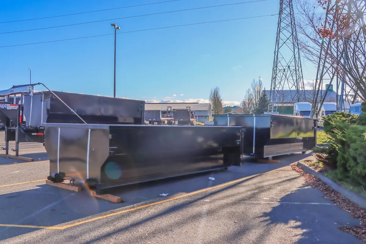 Roll-off dumpster ready for waste disposal at job site for Roofing Dumpster Rental in Sebring